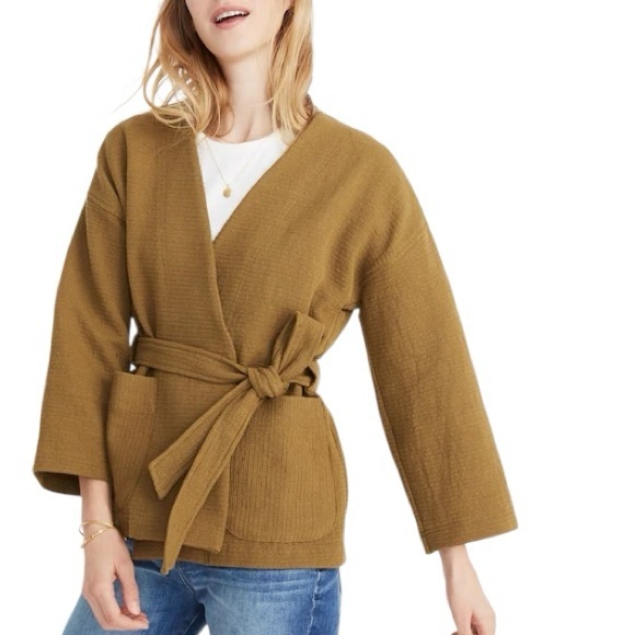Madewell Jackets & Blazers - MADEWELL Texture & Thread Wrap Jacket